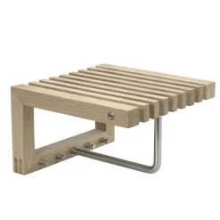 Fritz Hansen Cutter hat rack mini, oak Brown Outlet