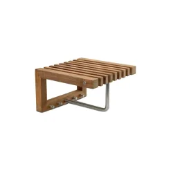 Fritz Hansen Cutter Mini Wardrobe coat rack with shelf, Teak Brown Clearance
