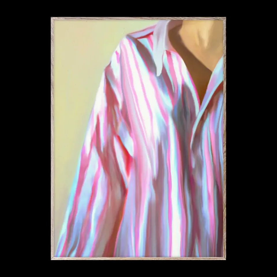 Paper Collective Dad Shirt poster, 30x40 cm PinkWhite Outlet