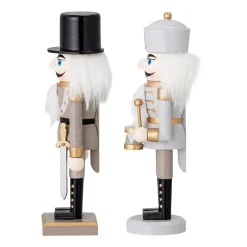 Bloomingville Darren nut cracker decoration 20.5 cm 2 pieces, Gold White Online