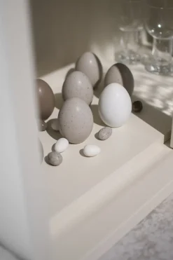 DBKD decorative egg, mole dot Grey Clearance