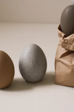 DBKD decorative egg, mole dot Grey Clearance