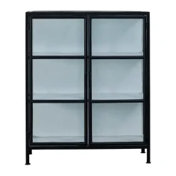 Lene Bjerre Depot display cabinet 90x40x110 cm, Black-white BlackWhite Hot