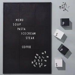 Design Letters letter board A2, Black New
