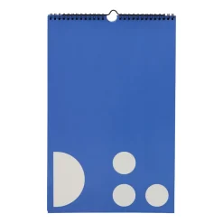 Design Letters monthly calendar, Cobalt Blue Best