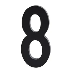 Design Letters numbers aluminum 100 mm, 8 Black Discount