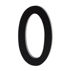Design Letters numbers aluminum 100 mm, 0 Black Discount