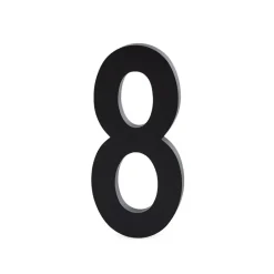 Design Letters numbers aluminum 50 mm, 8 Black Outlet