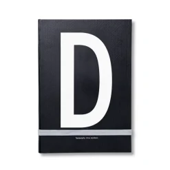 Design Letters personal notebook, D Black Hot