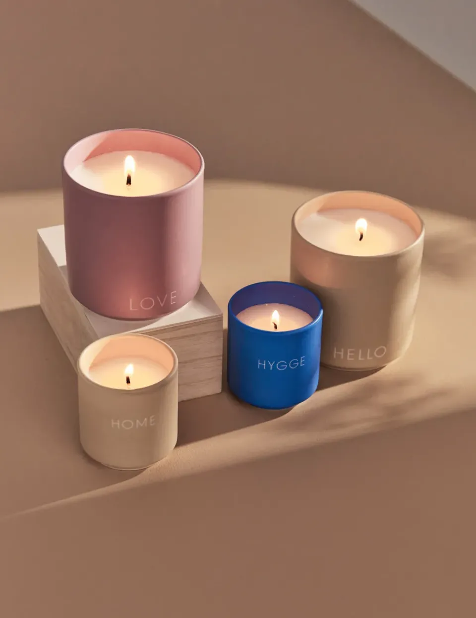 Design Letters scented candle Ø5.5 cm, Hygge-cobalt Blue Discount