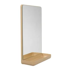 Design Letters Wall-mounted mirror with shelf, Beige Best