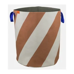Mette Ditmer Diagonal laundry basket Ø40x50 cm, Brick-sand BeigeBrown New