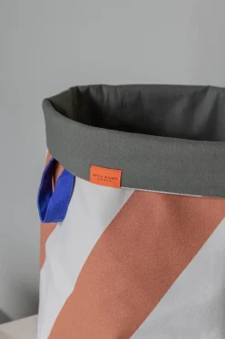 Mette Ditmer Diagonal laundry basket Ø40x50 cm, Brick-sand BeigeBrown New