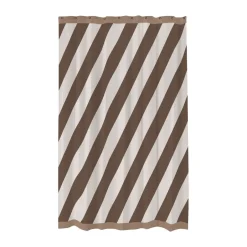 Mette Ditmer Diagonal shower curtain 150x200 cm, Chocolate Brown Outlet