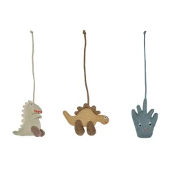 OYOY Dino play toys for baby gym., Beige-saffron-aqua blue GreyBeigeBlue New