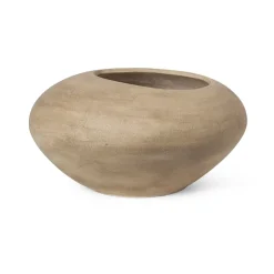 Ferm Living Dodu flower pot, Low Brown Discount