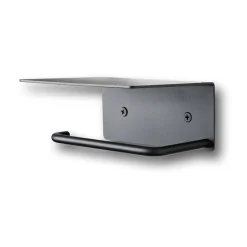 Ferm Living Dora toilet paper holder with shelf, Black