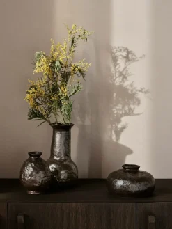 Ferm Living Doro vase 16 cm, Coffee Brown Clearance