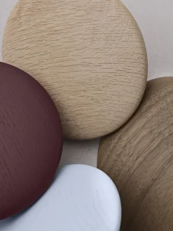 Muuto Dots wood hook dark stained , Ø13 cm Brown Discount