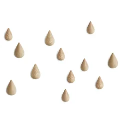 Normann Copenhagen Dropit Hangers, wood large Beige Best