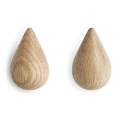 Normann Copenhagen Dropit Hangers, wood small Brown Best
