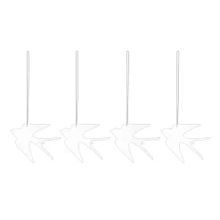 Cooee Design Easter Deco bird Easter decoration 4-pack, White New