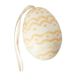Lexington Easter Eggs in Papier Maché Easter ornaments 2-pack, Green-yellow GreenYellow Online