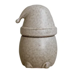 DBKD Eating Santa jar with lid small, Beige Outlet