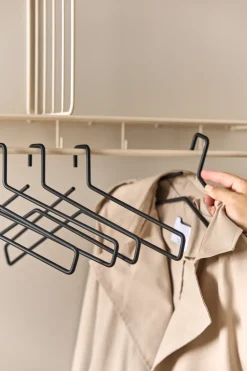 Scandi Living Edge hanger 5-pack, Black Outlet