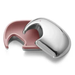 Georg Jensen Elephant ash 7x10 cm, Stainless steel-pink Silver-colouredPink