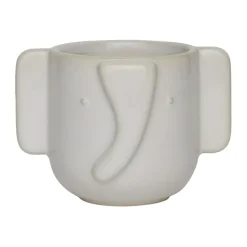 OYOY Elephant flowerpot Ø9.6 cm, Off White Hot