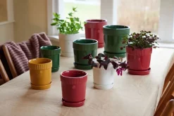 Sagaform Elise pot M Ø17 cm, Burgundy Red New