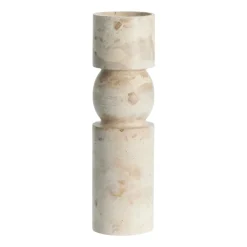 Lene Bjerre Ellia candle holder 30 cm, Linen Beige Clearance