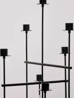 Ferm Living Elysia candlestick, Brushed stainless steel Silver-coloured Best