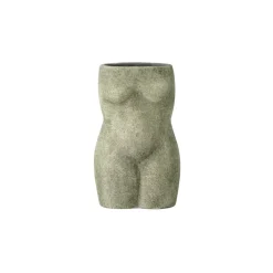 Bloomingville Emeli Deco vase terracotta 16 cm, Green Discount