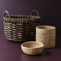 Dixie Emil storage basket 3-pack small, nature Beige Discount