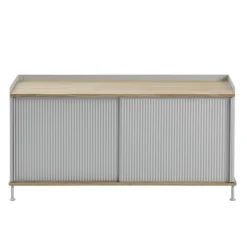 Muuto Enfold sideboard low 125x45x63 cm, Oak-Grey BrownGrey Discount
