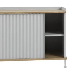 Muuto Enfold sideboard low 125x45x63 cm, Oak-Grey BrownGrey Discount