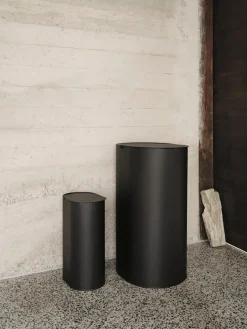 Ferm Living Enkel waste bin large, Black