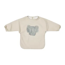 OYOY Erik Elephant bib with sleeves, Beige Best