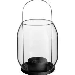ERNST candle holder for tea light 22 cm, Black Clearance