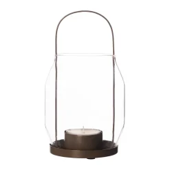 ERNST candle holder for tea light 22 cm, Mole Brown Online