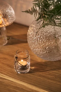 ERNST candle holder H8cm Ø5cm, clear Transparent New