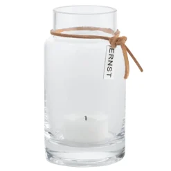 ERNST candle holder H12cm Ø5cm, clear Transparent Discount