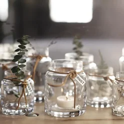 ERNST candle holder H12cm Ø5cm, clear Transparent Discount