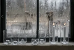 ERNST candle holder in glass, Ø11x25 cm Transparent New