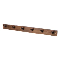 ERNST coat rack 6 hooks, Brown Discount