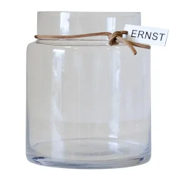 ERNST glass vase H22.5cm Ø12.5cm, clear Transparent Online