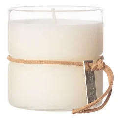 ERNST scented candle in glass with band Ø5.8 cm, Time to do nothing TransparentWhite Best