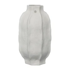 ERNST stoneware vase Ø13x22 cm, Natural White Clearance